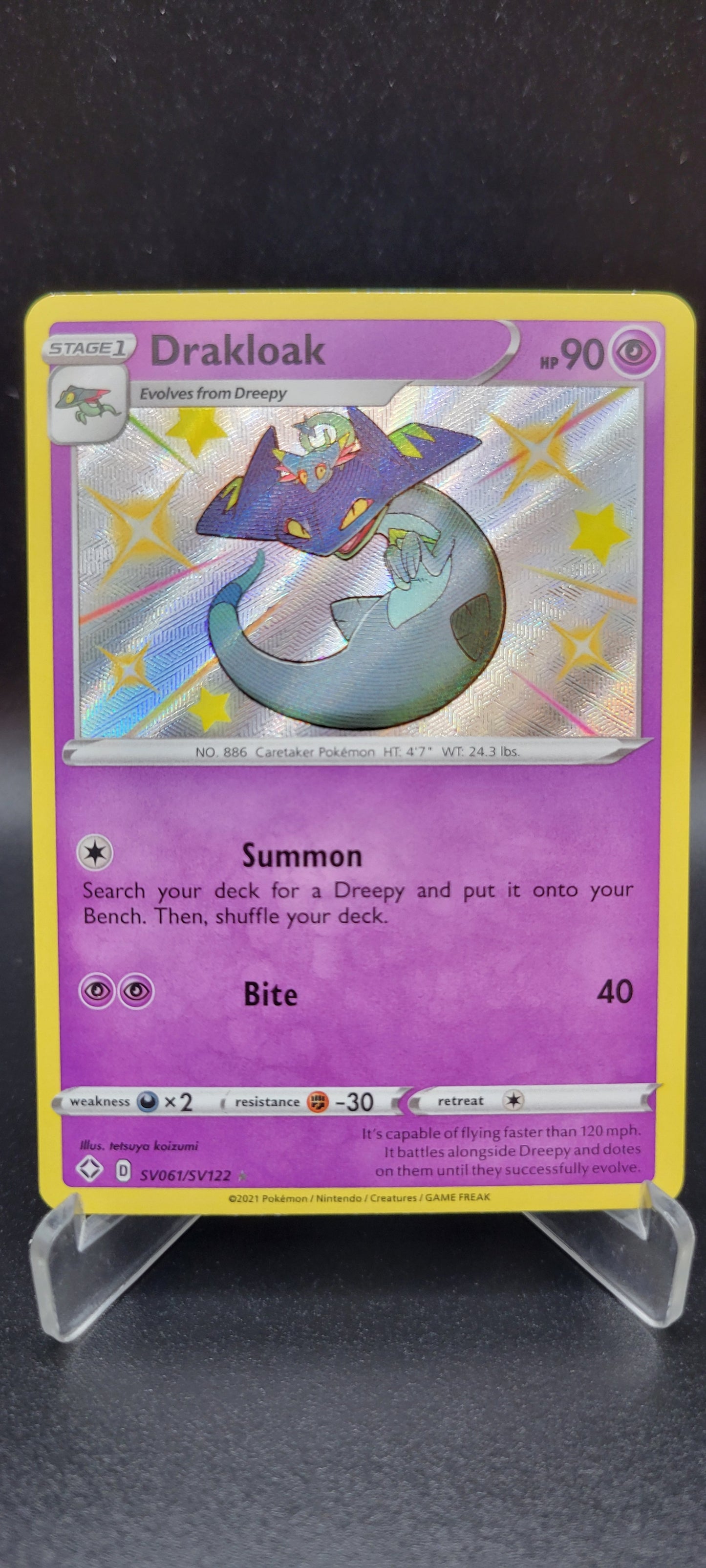 Pokémon TCG: 2021 Drakloak SV061/SV122 SWSH: Shining Fates Shiny Vault