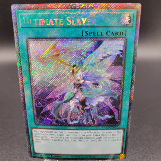 Yu-Gi-Oh! TCG: Ultimate Slayer Platinum Secret Rare RA02-EN070 25th Anniversary Rarity Collection II