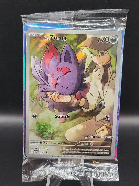 Pokémon TCG: 2025 N's Zorua SVP189 SV: Journey Together ETB Pokemon Center Promo Sealed
