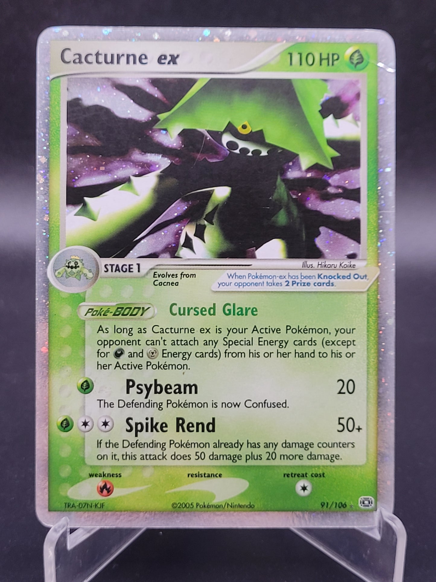 Pokemon TCG: 2005 Cacturne ex - 91/106 - Emerald