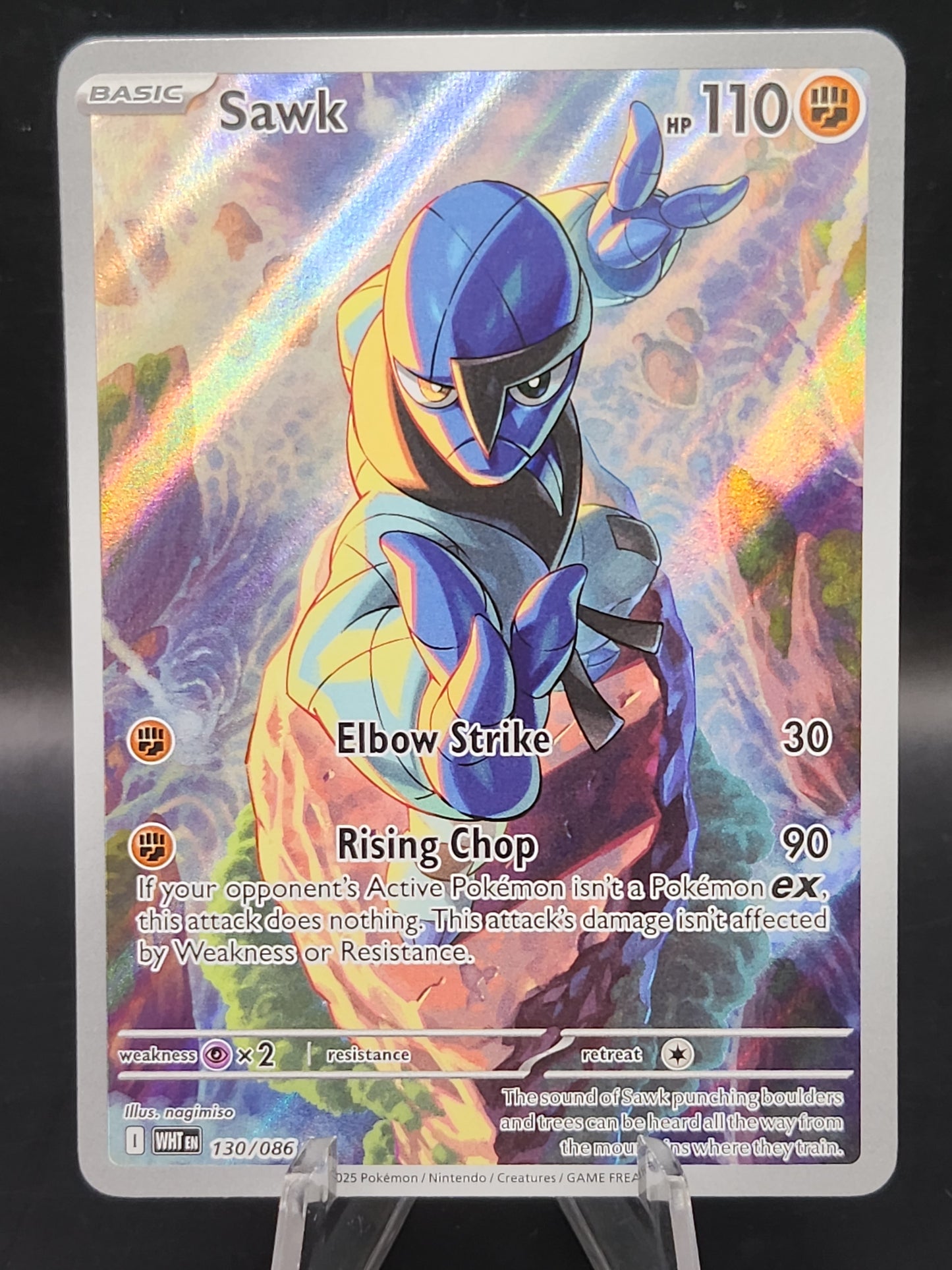 Pokémon TCG: 2025 Sawk 130/086 SV: White Flare