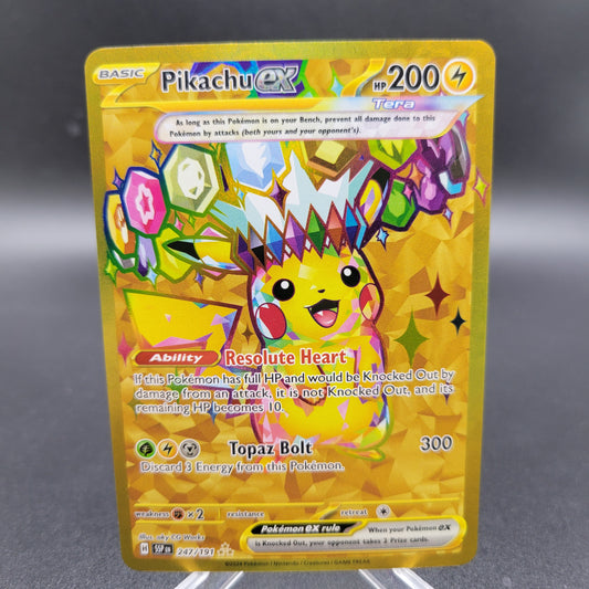Pokémon TCG: 2024 Pikachu Ex 247/191  S&V: Surging Sparks