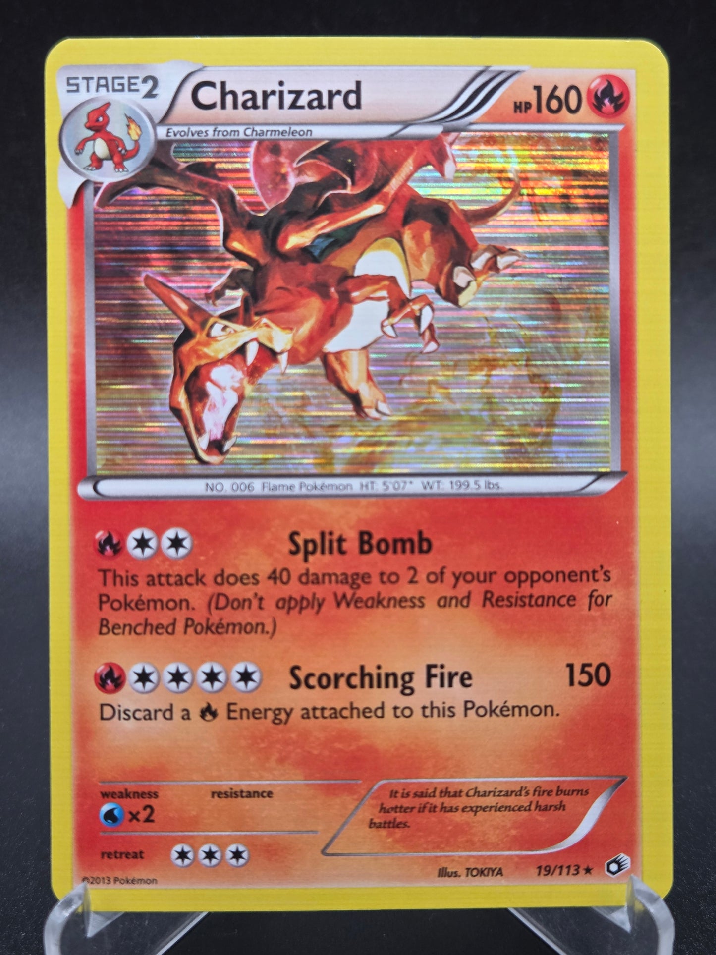Pokémon TCG: 2013 Charizard 19/113 BW: Legendary Treasures Cosmos Holo