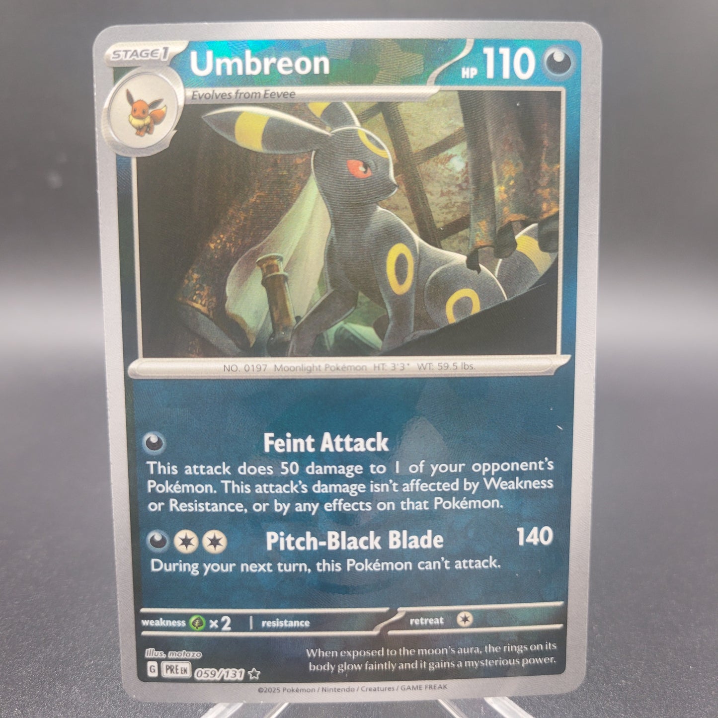 Pokémon TCG: 2025 Umbreon Poke Ball 059/131 SV: Prismatic Evolutions