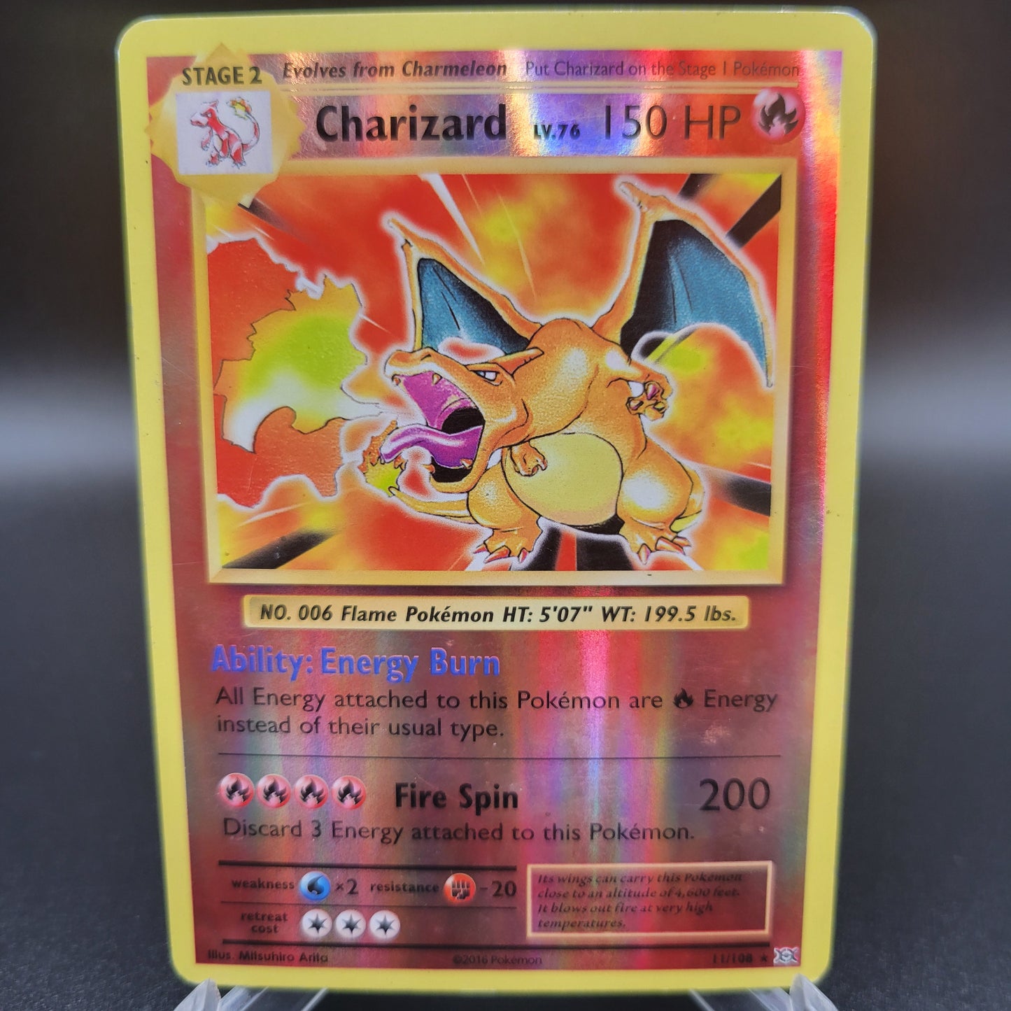 Pokémon TCG: 2016 Charizard 11/108 XY: Evolutions Reverse-Holo