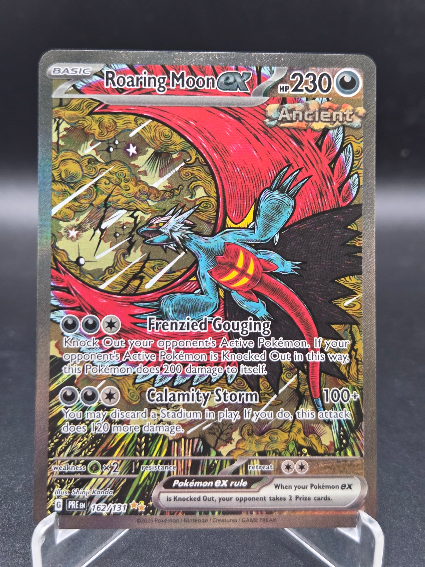 Pokémon TCG: 2025 Roaring Moon ex 162/131 SV: Prismatic Evolutions