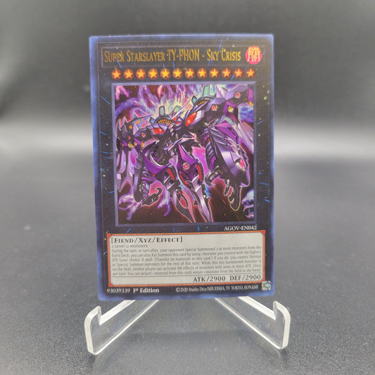 Yu-Gi-Oh! TCG: Super Starslayer TY-PHON - Sky Crisis Ultra Rare AGOV-EN042 Age of Overlord