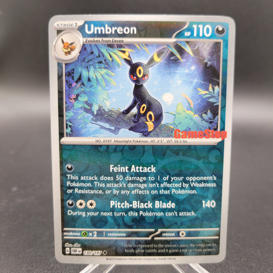 Pokémon TCG: 2023 Umbreon 130/197 S&V: Obsidian Flames Gamestop Promo