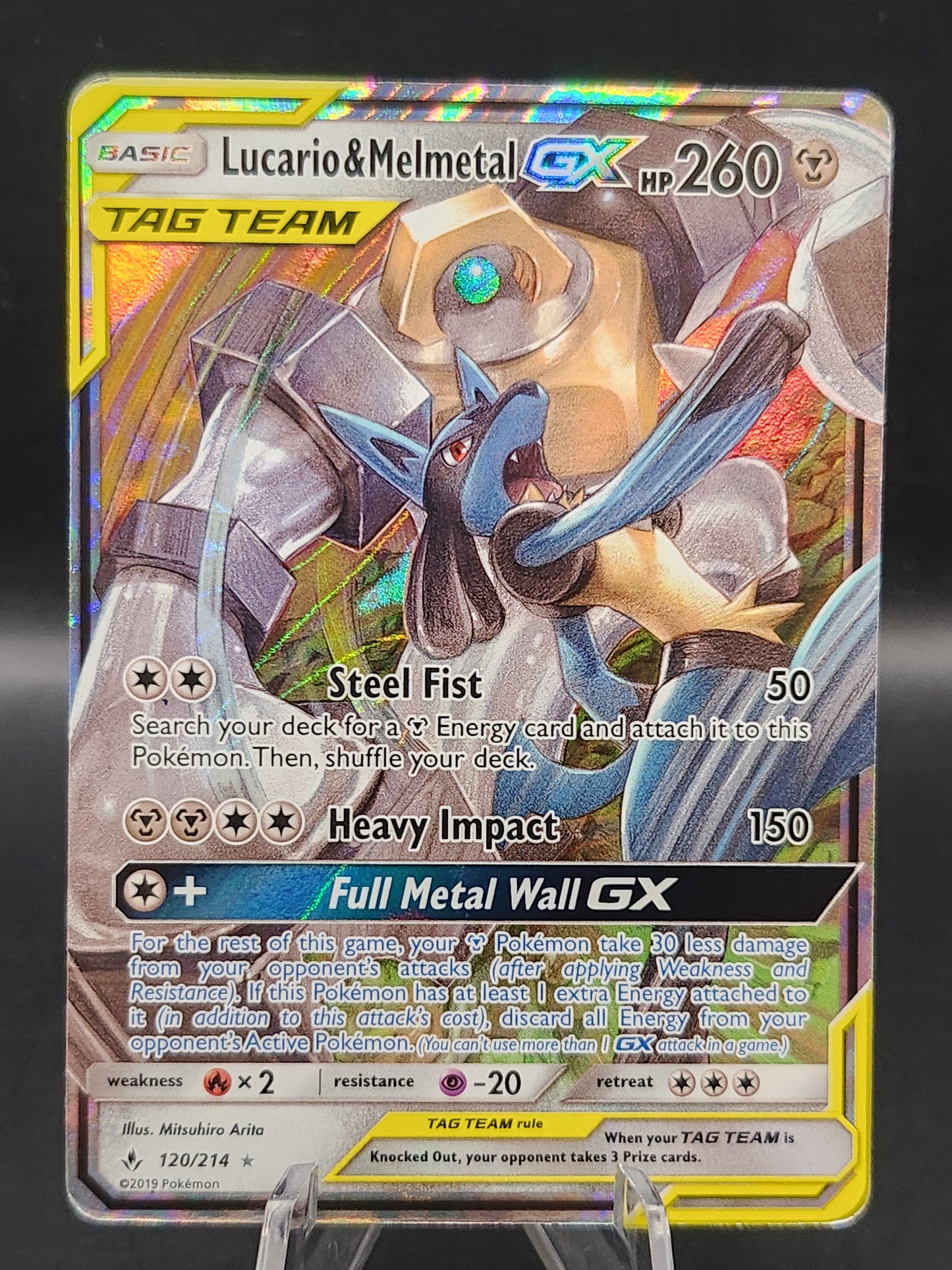 Pokémon TCG: 2019 Lucario & Melmetal GX 120/214 Unbroken Bonds