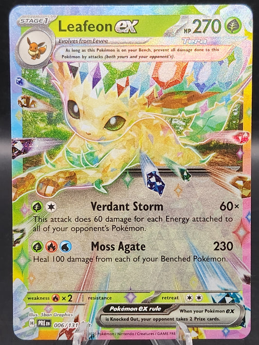 Pokémon TCG: 2025 Leafeon ex 006/131 SV: Prismatic Evolutions