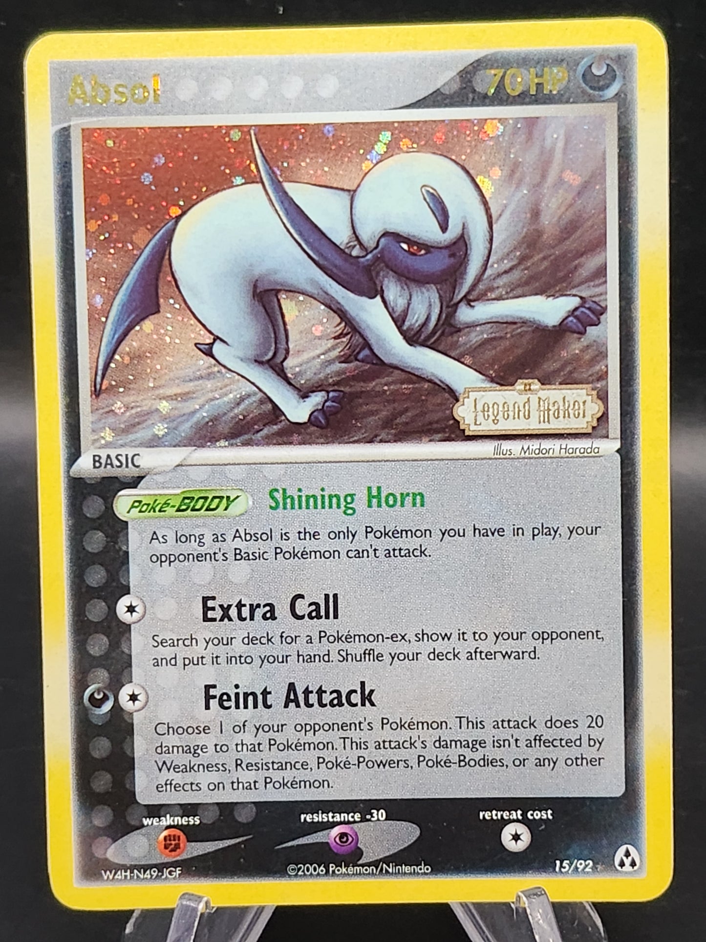Pokémon TCG: 2006 Absol 15/92 Legend Maker