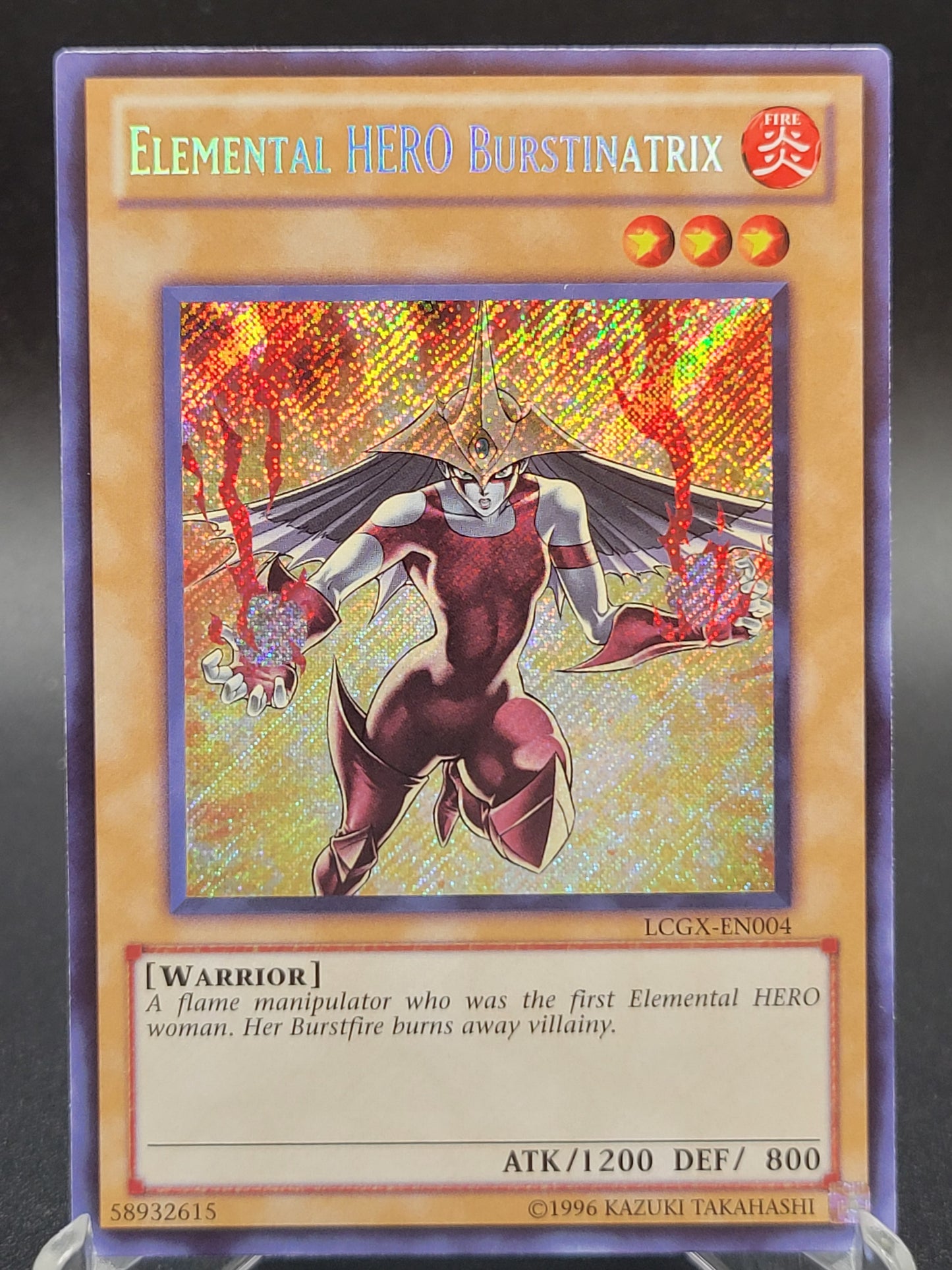 Yu-Gi-Oh! TCG: Elemental HERO Burstinatrix (Alternate Art) LCGX-EN004 Legendary Collection 2