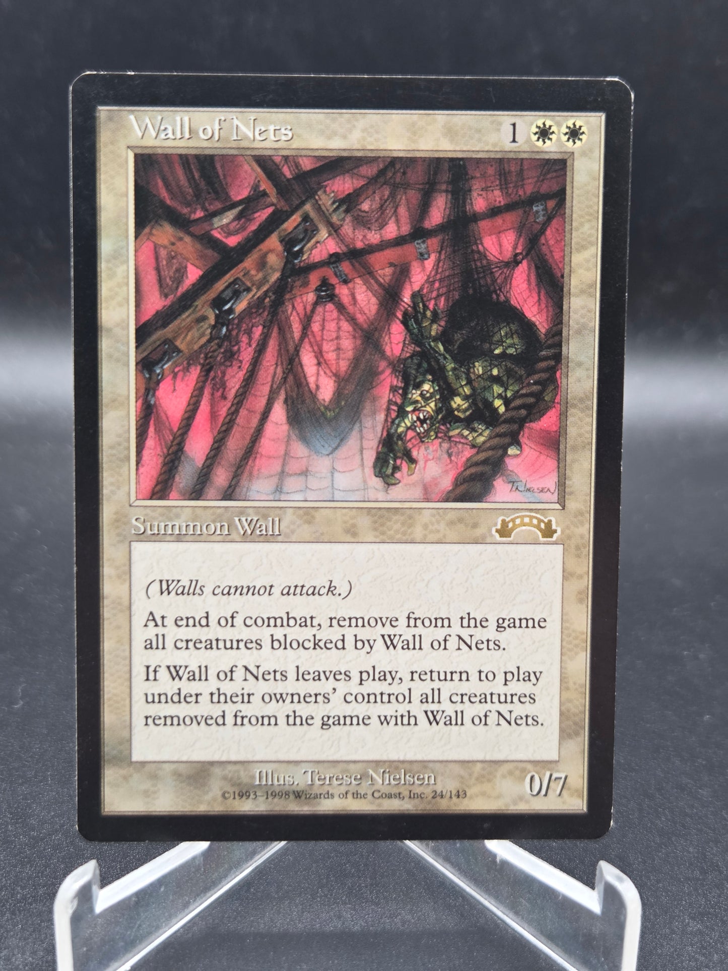 MTG TCG: Wall of Nets - Exodus (Exo) - (MP)