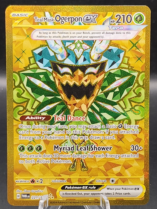 Pokémon TCG: 2023 Teal Mask Ogerpon ex - 221/167 - SV: Twilight Masquerade