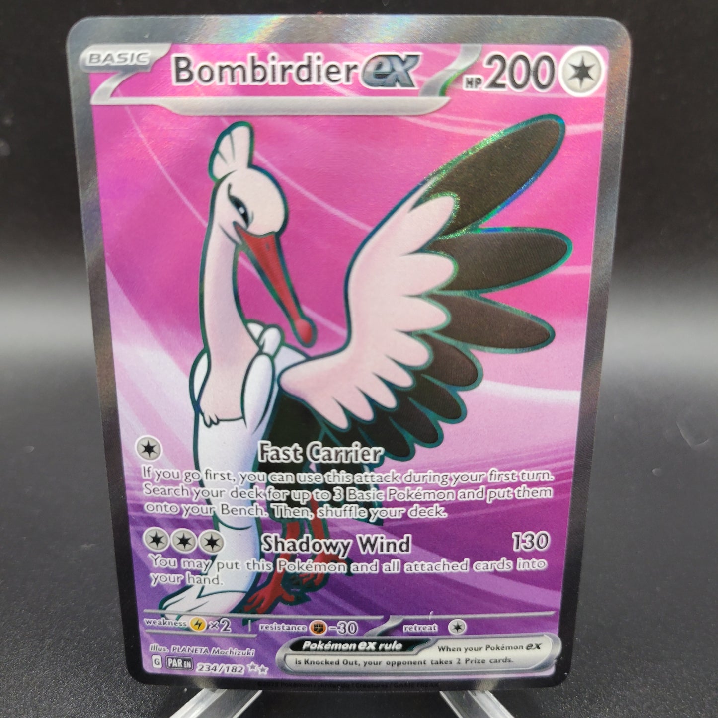 Pokémon TCG: 2023 Bombirdier Ex 234/182 SV: Paradox Rift