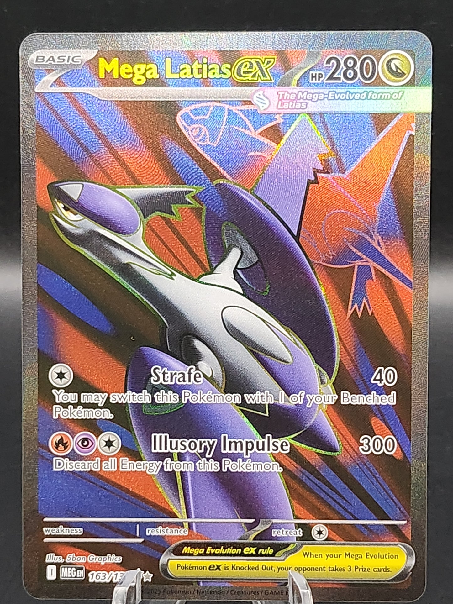 Pokémon TCG: 2025 Mega Latias 163/132 MEG: Mega Evolution