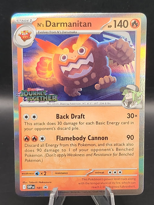 Pokémon TCG: 2025 N's Darmanitan - #181 - SV09: Journey Together Promo