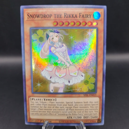 Yu-Gi-Oh! TCG Snowdrop the Rikka Fairy SESL-EN019 Secret Slayers