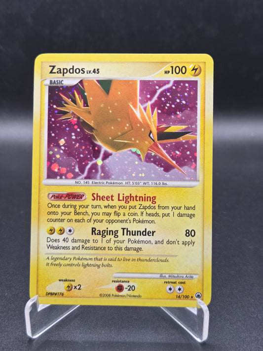 Pokémon TCG: 2008 Zapdos 14/100 - Majestic Dawn Holo