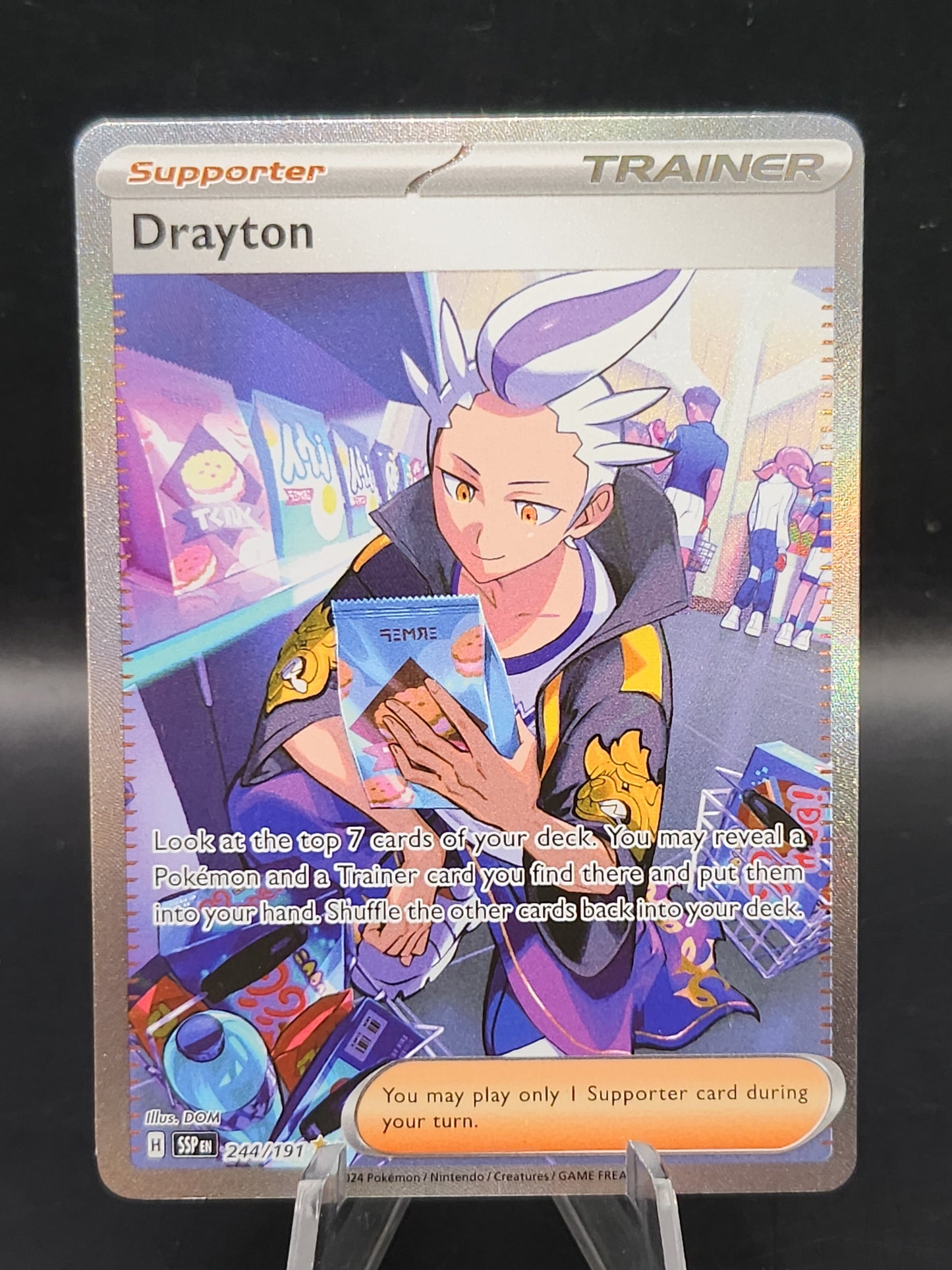Pokémon TCG 2024 Drayton 244/191 Special Illustration S&V: Surging Sparks