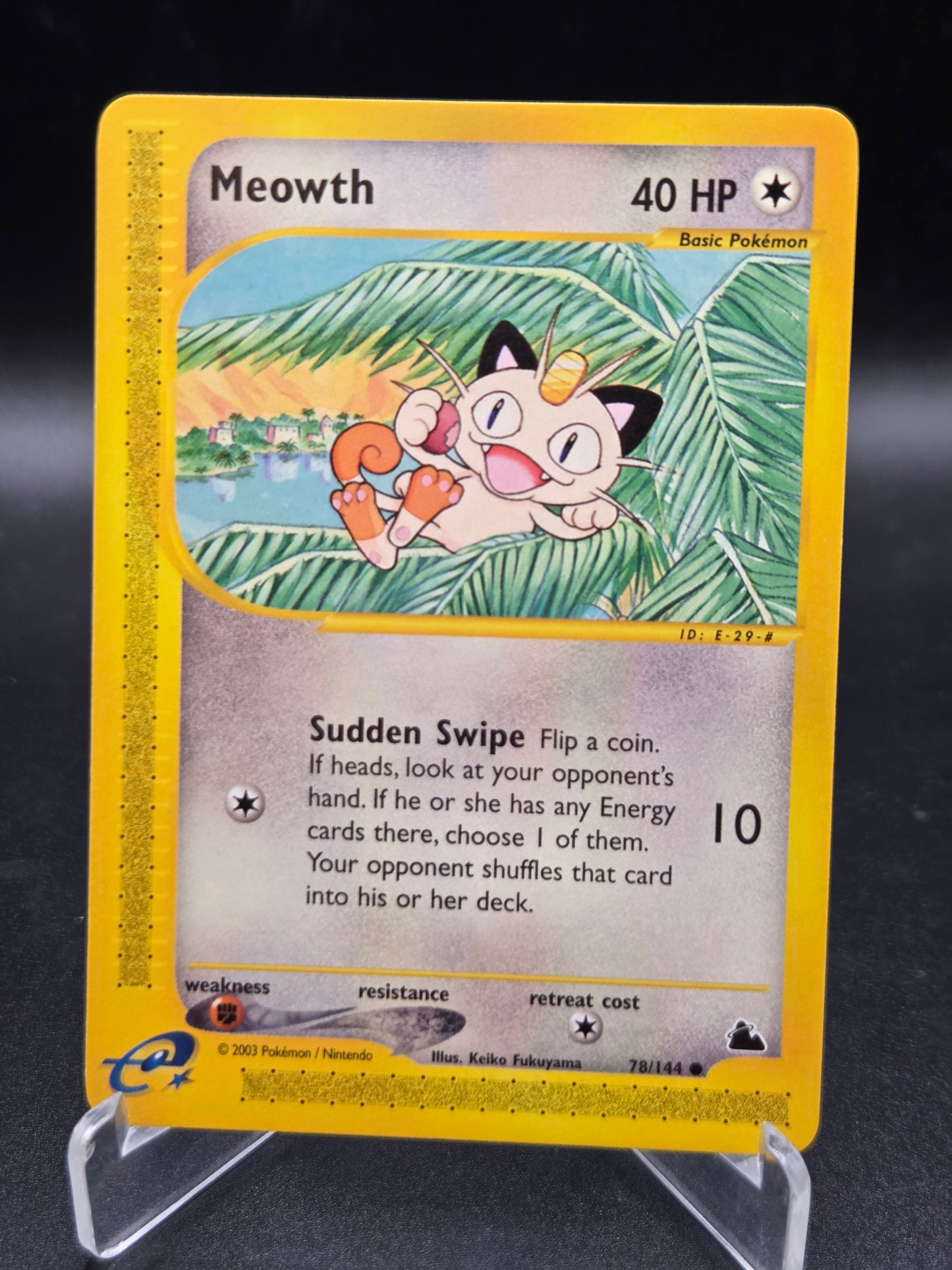 Pokémon TCG: 2003 Meowth 78/144 - Skyridge (SK)