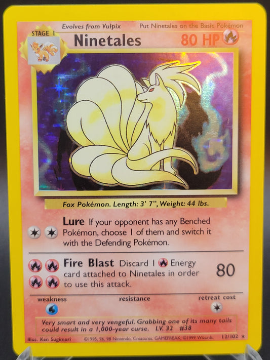 Pokémon TCG: 1999 Ninetales 12/102 Base Set Holo