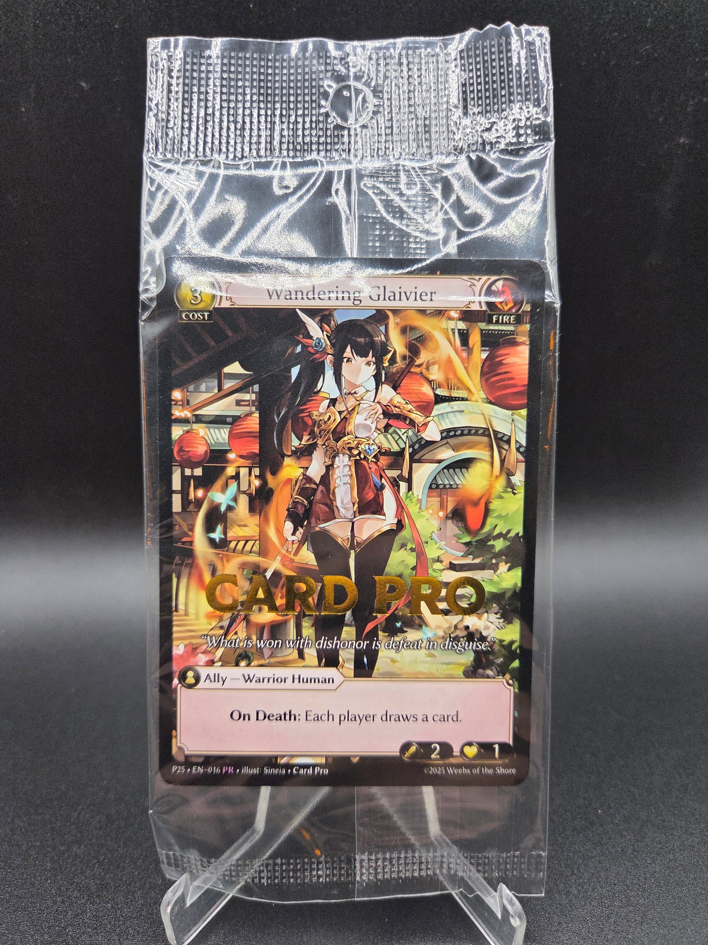 Grand Archive TCG: 2025 Wandering Glaivier - Card Pro Magazine Sealed Promo Card