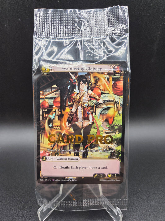 Grand Archive TCG: 2025 Wandering Glaivier - Card Pro Magazine Sealed Promo Card