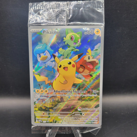 Pokémon TCG: 2023 Pikachu 027 Scarlet & Violet Promo Sealed Pokemon Center Exclusive