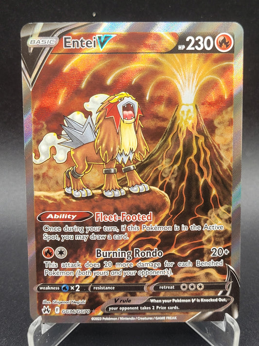Pokémon TCG: 2023 Entei V GG36/GG70 SWSH: Crown Zenith Galarian Gallery