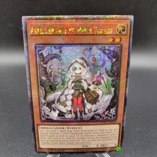 Yu-Gi-Oh! TCG: Astellar of the White Forest Quarter Century Secret Rare INFO-EN013 The Infinite Forbidden 1st Edition