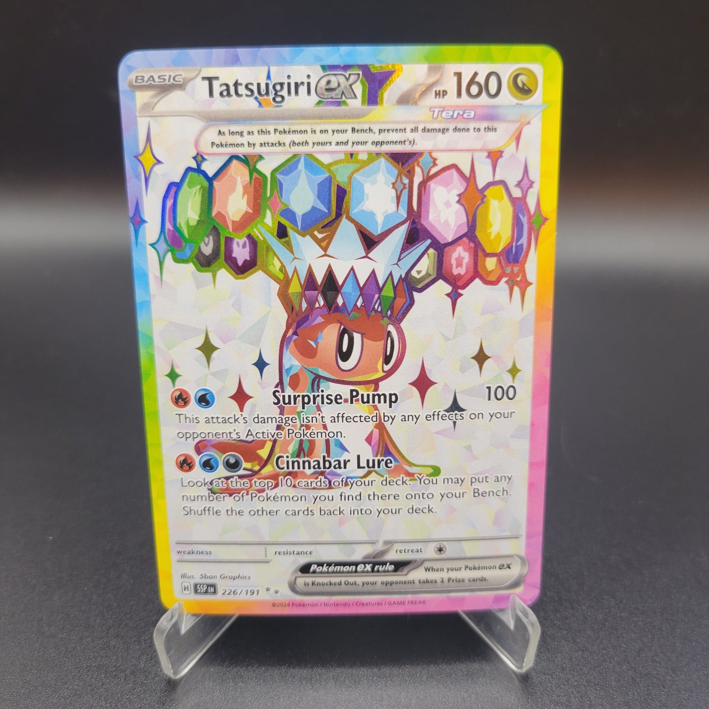 Pokémon TCG: 2024 Tatsugiri ex 226/191 SV: Surging Sparks