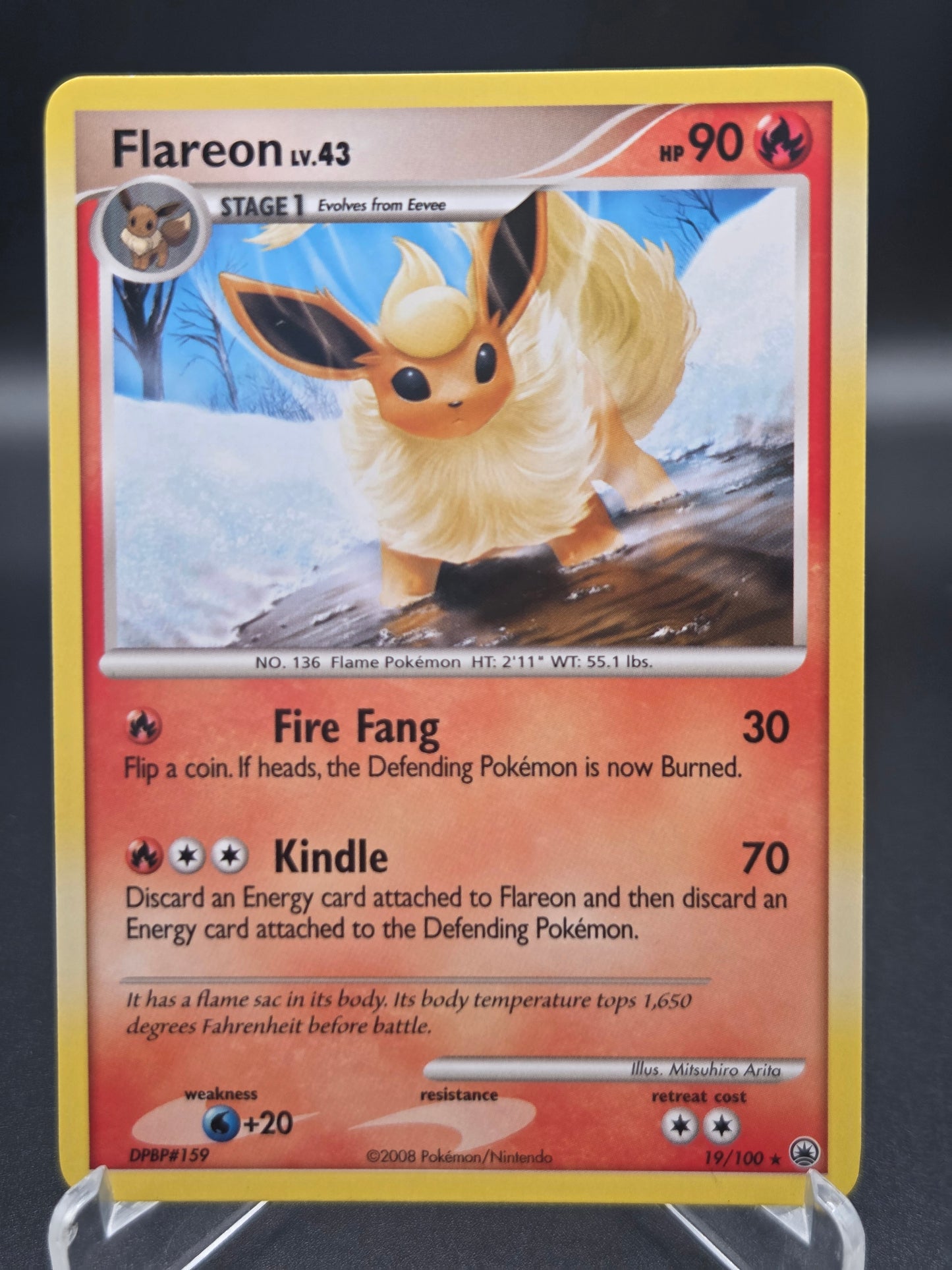 Pokémon TCG: 2008 Flareon 19/100 - Majestic Dawn