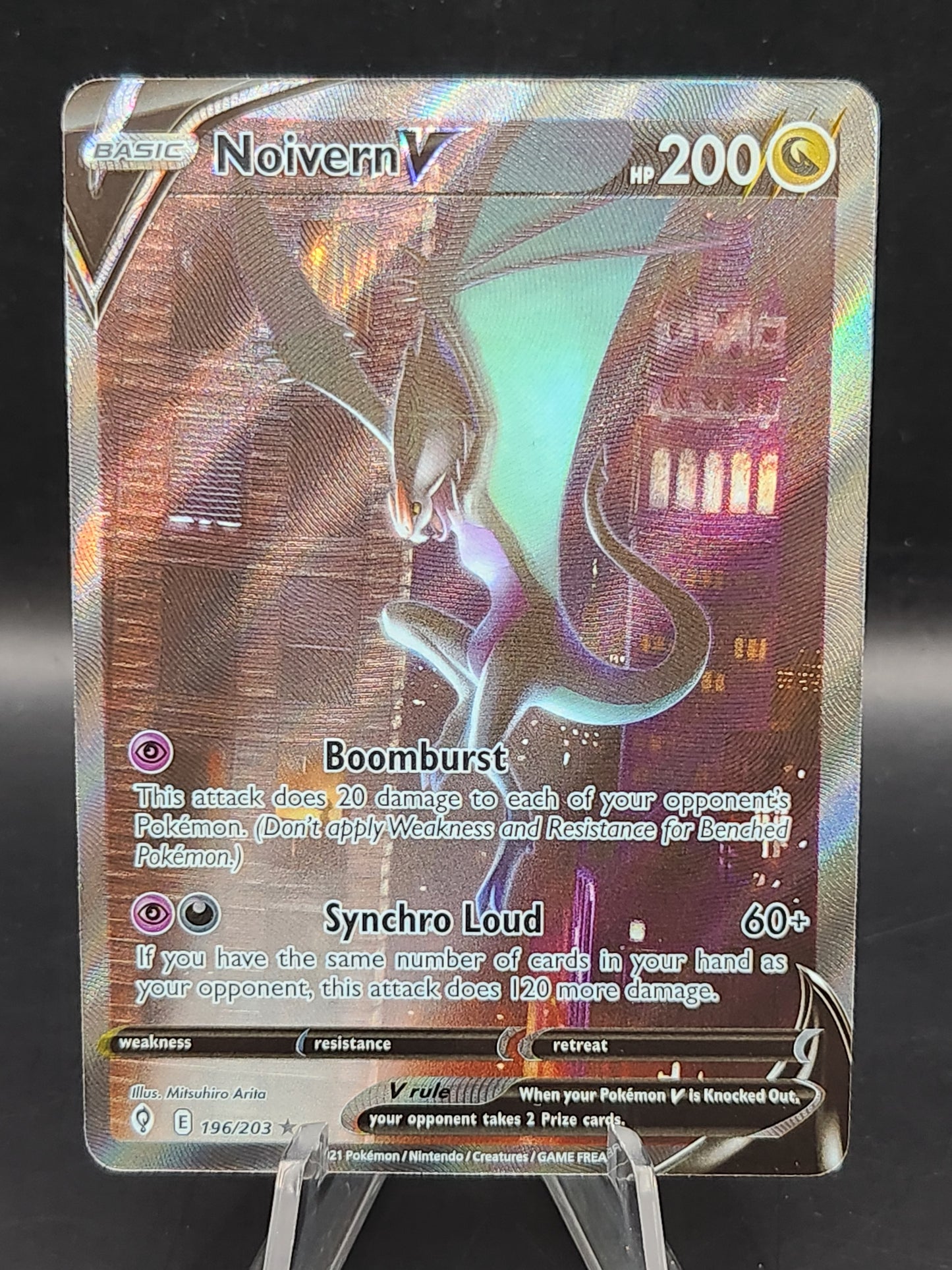 Pokémon TCG 2021 Noivern V 196/203 Evolving Skies