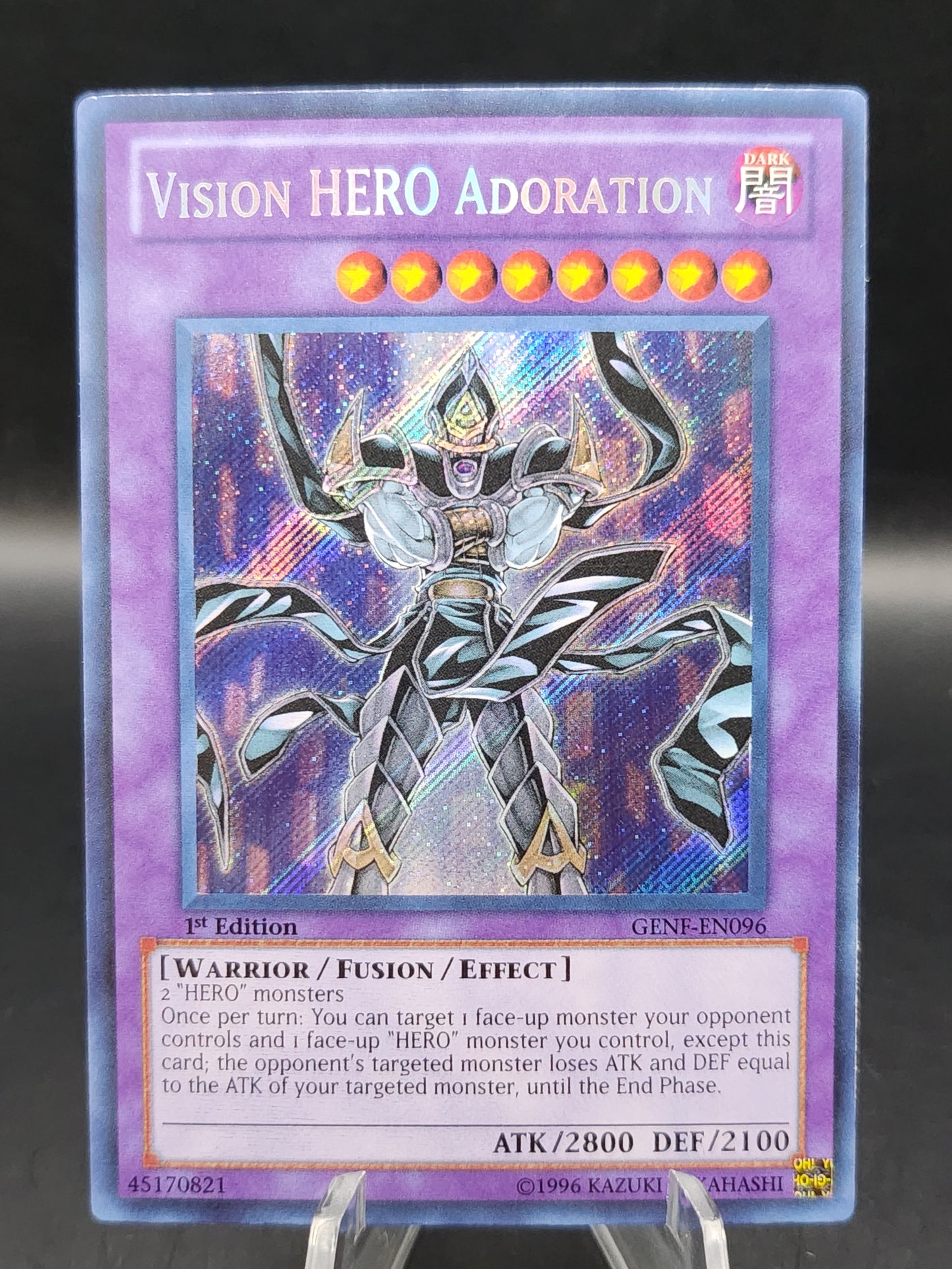 Yu-Gi-Oh! TCG 1st Edition Vision Hero Adoration GENE-EN096 Generation Force