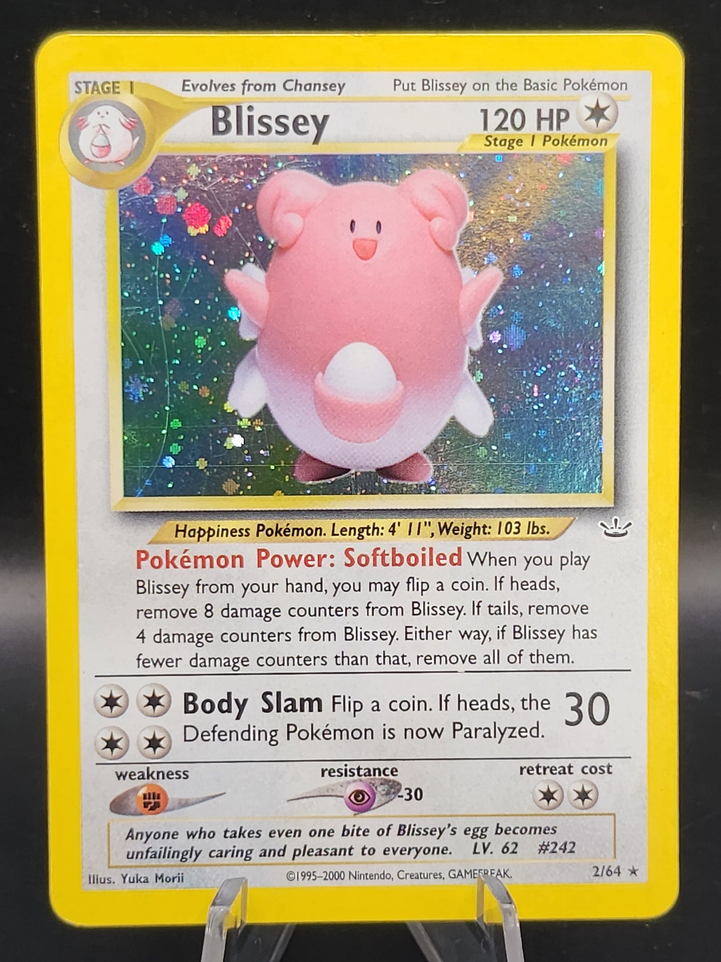 Pokémon TCG Blissey Neo Revelation 2/64 Holo Rare