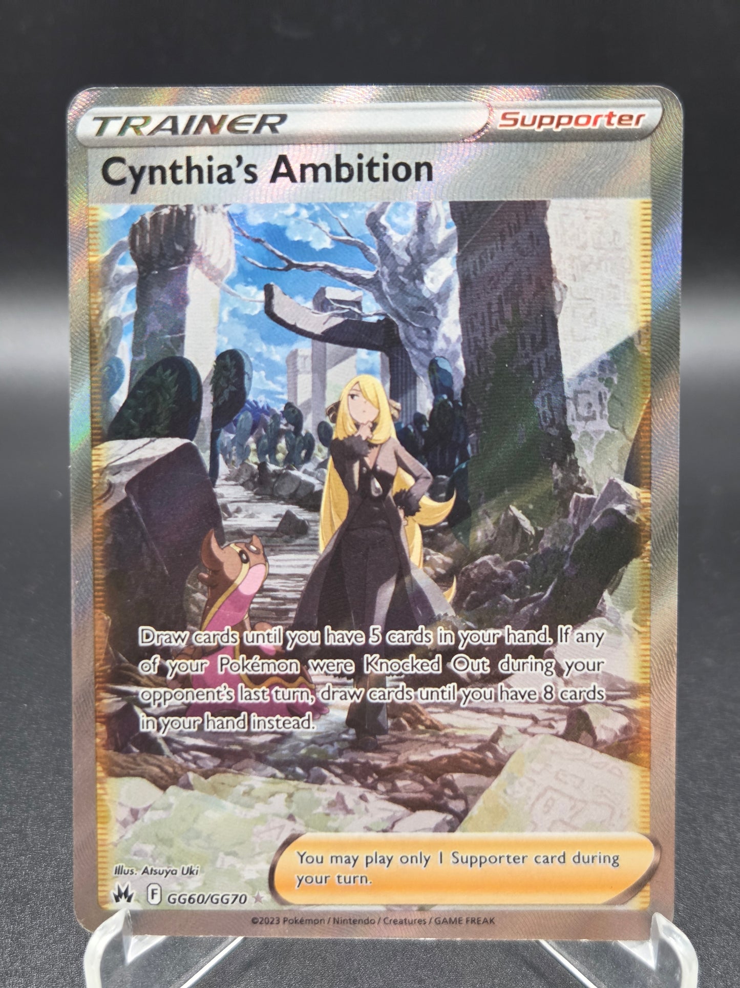 Pokémon TCG: 2023  Cynthia’s Ambition - GG60/GG70 - SWSH: Crown Zenith Galarian Gallery