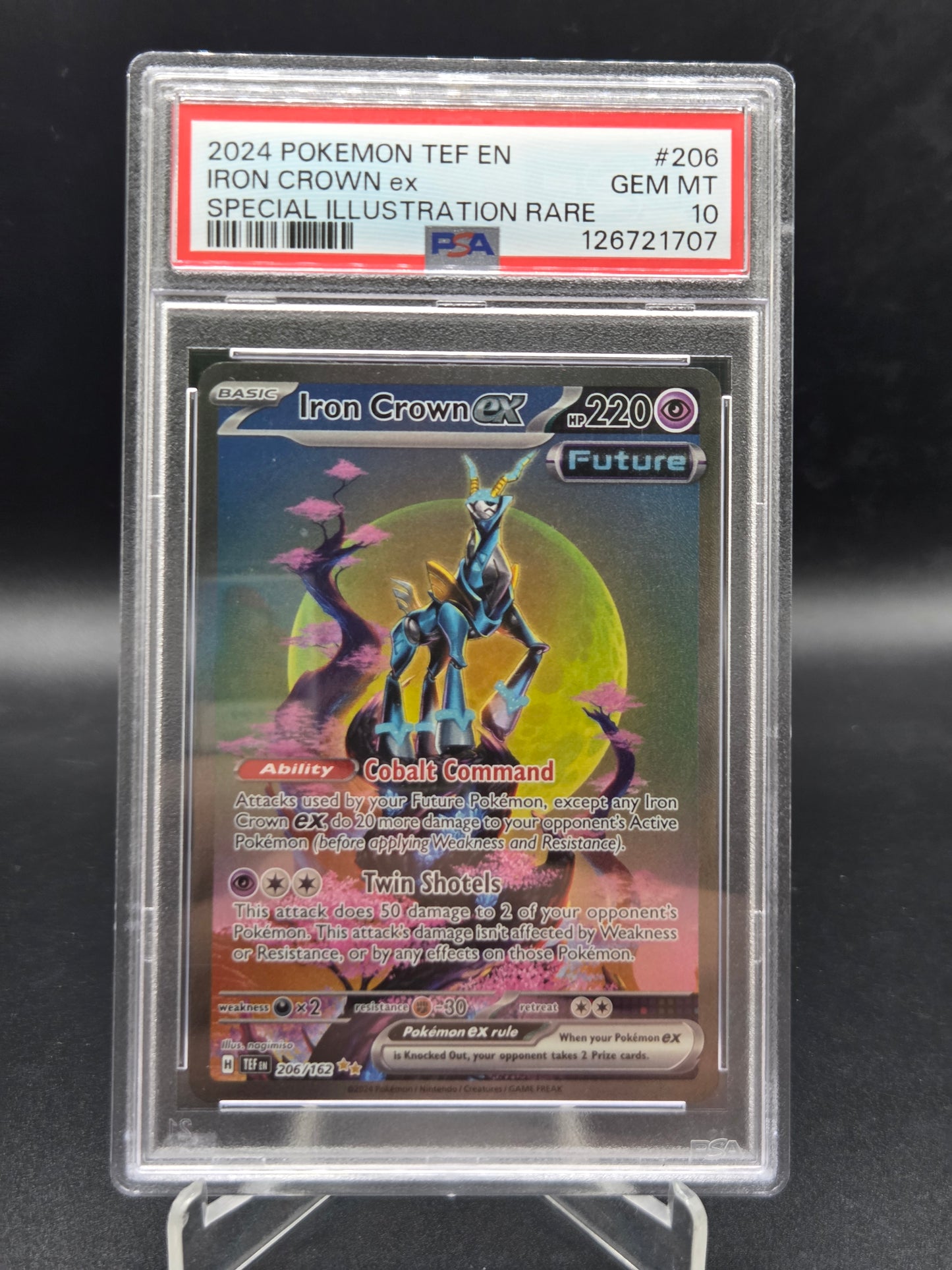 PSA 10 Pokémon TCG: 2024  Iron Crown ex - Special art Rare 094/071 - 126721707