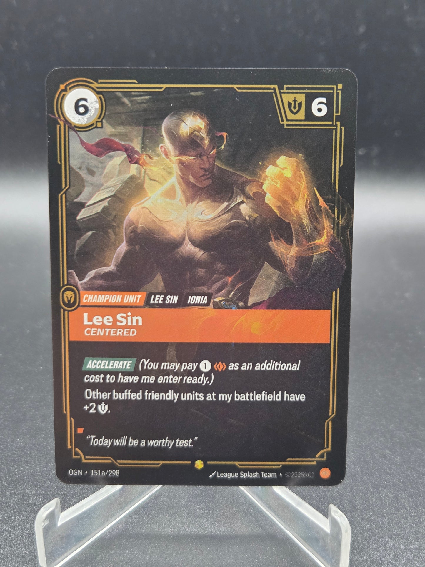 Riftbound TCG: Lee Sin Centered - Champion Unit - 151a/298 - OGN: Origins