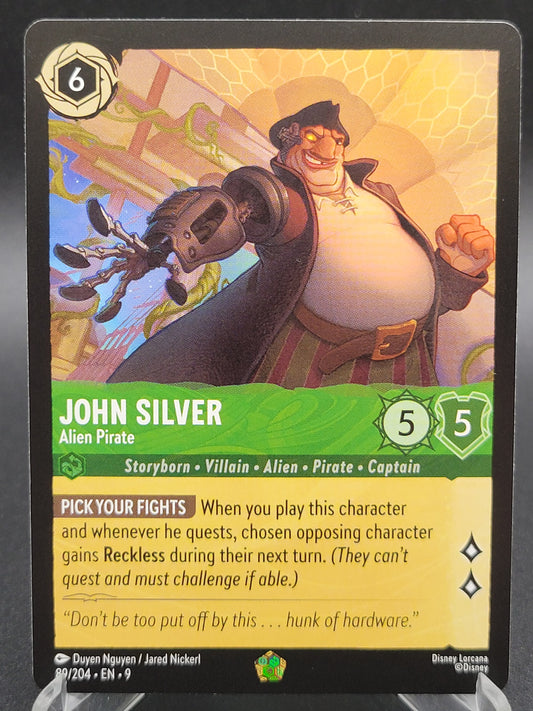 Lorcana TCG: John Silver Alien Pirate 89/204 Fabled