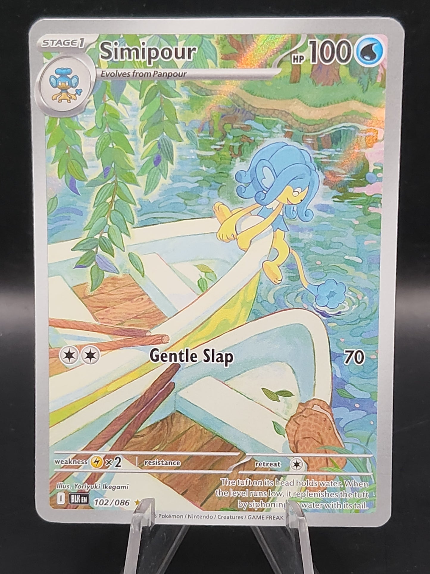 Pokémon TCG: 2025 Simipour 102/086 SV: Black Bolt