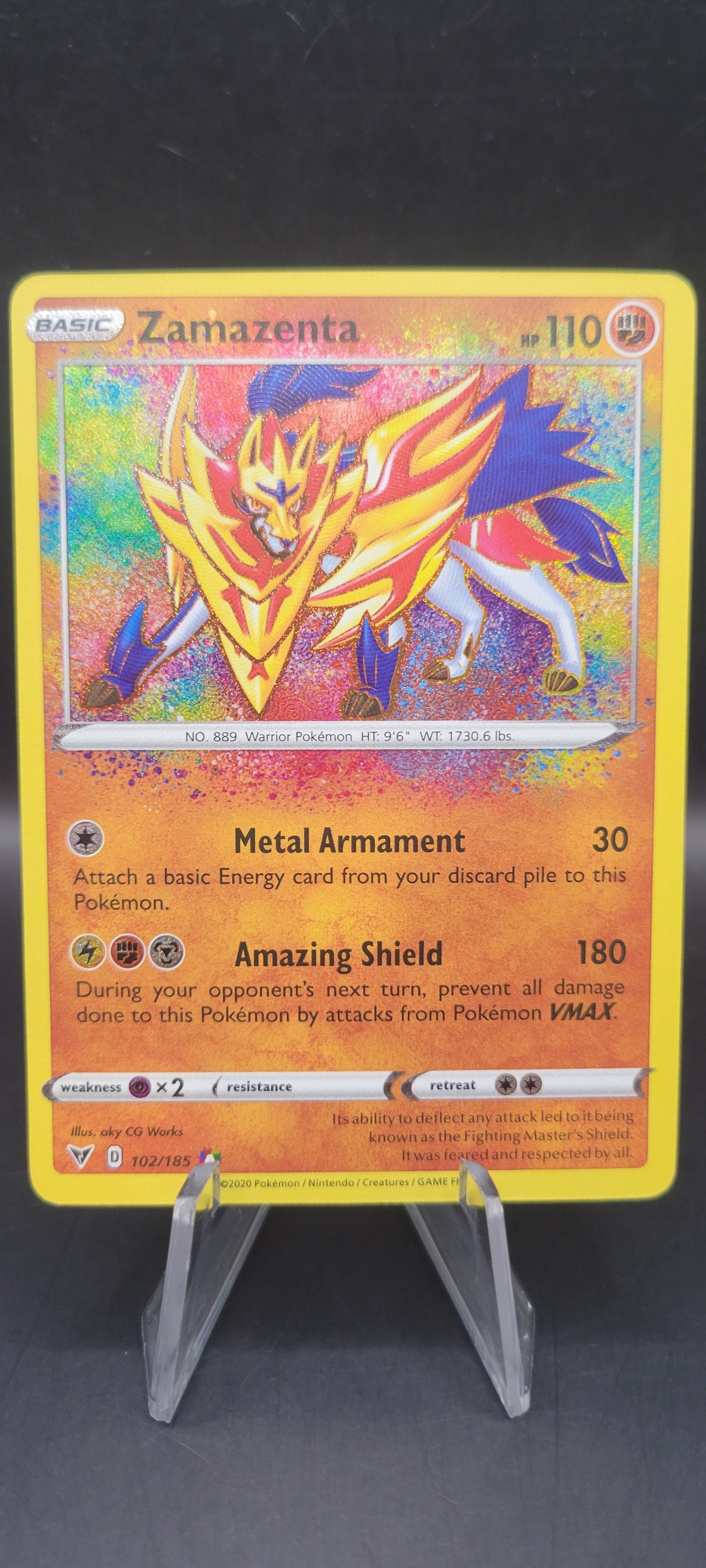 Pokémon TCG: 2020 Zamazenta 102/185 SWSH: Vivid Voltage