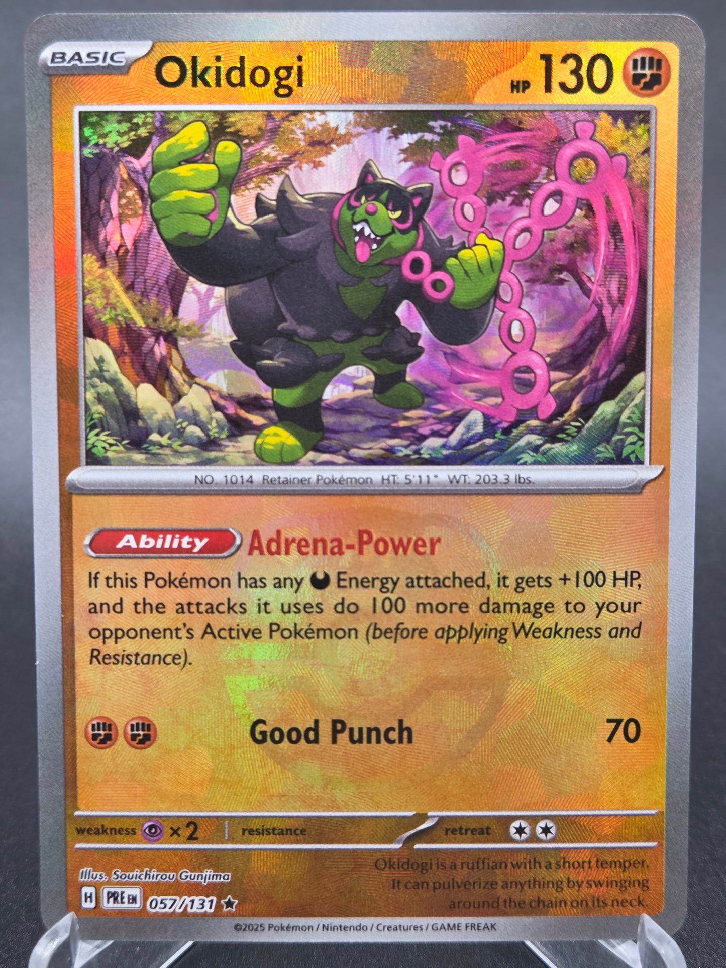 Pokémon TCG: 2025 Okidogi Master Ball 057/131 SV: Prismatic Evolutions