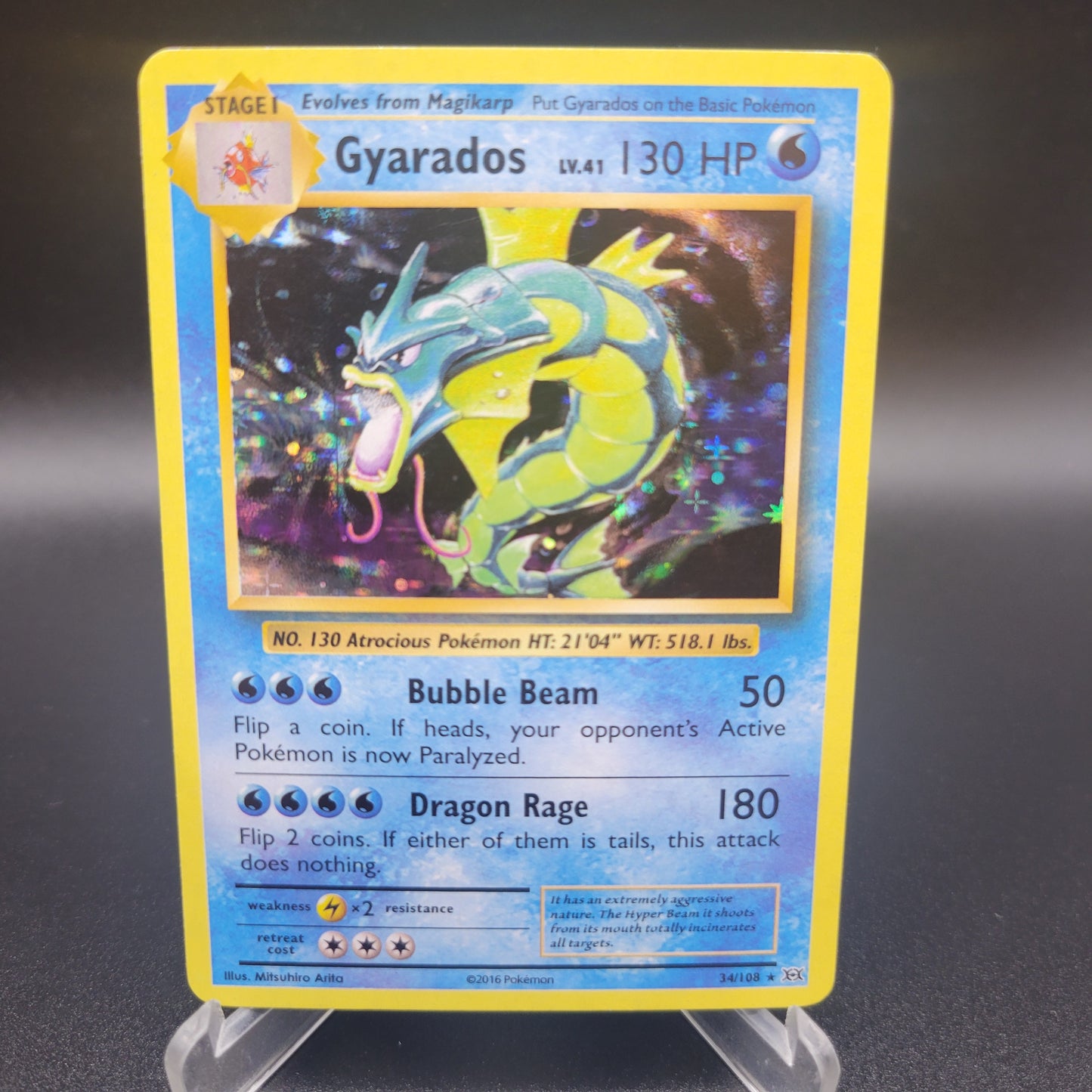 Pokémon TCG: 2016 Gyarados 34/108 XY: Evolutions