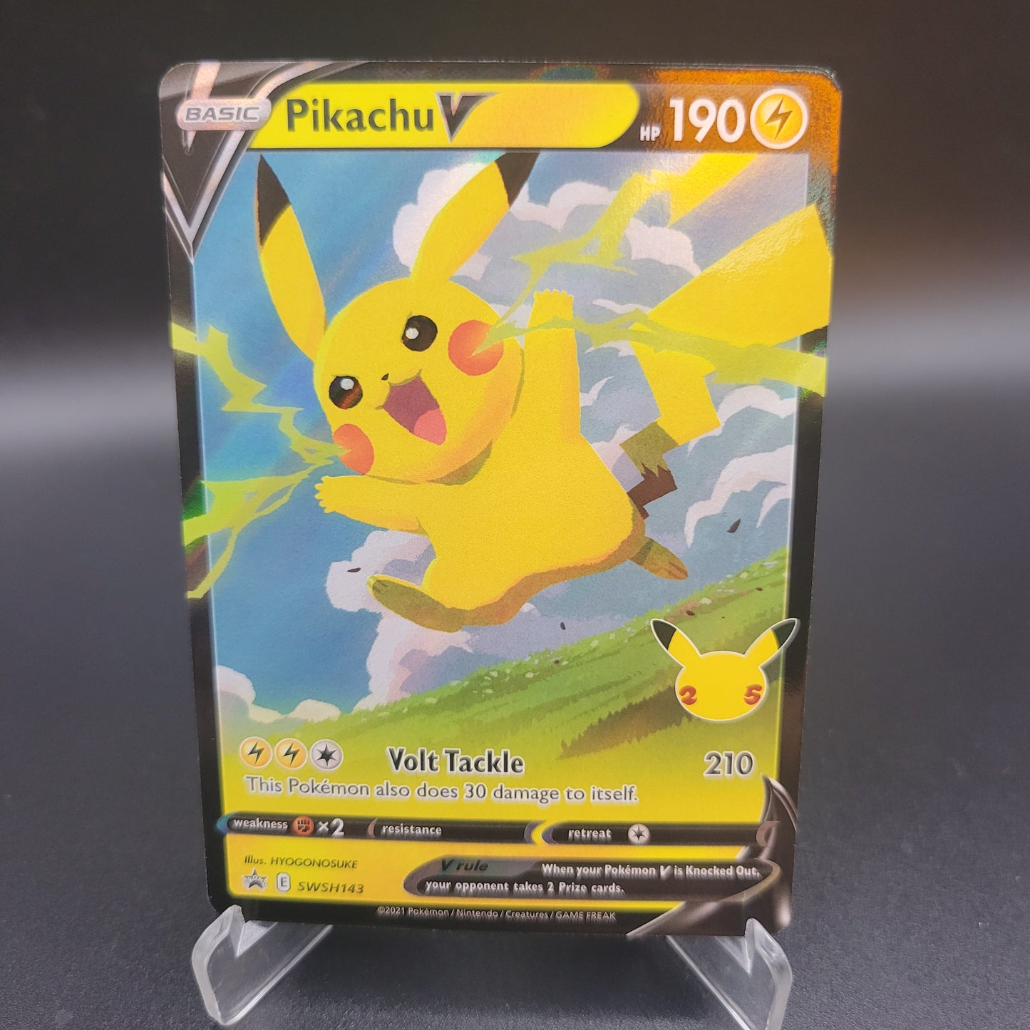 Pokémon TCG: 2021 Pikachu V SWSH143 SWSH: Celebrations Promo