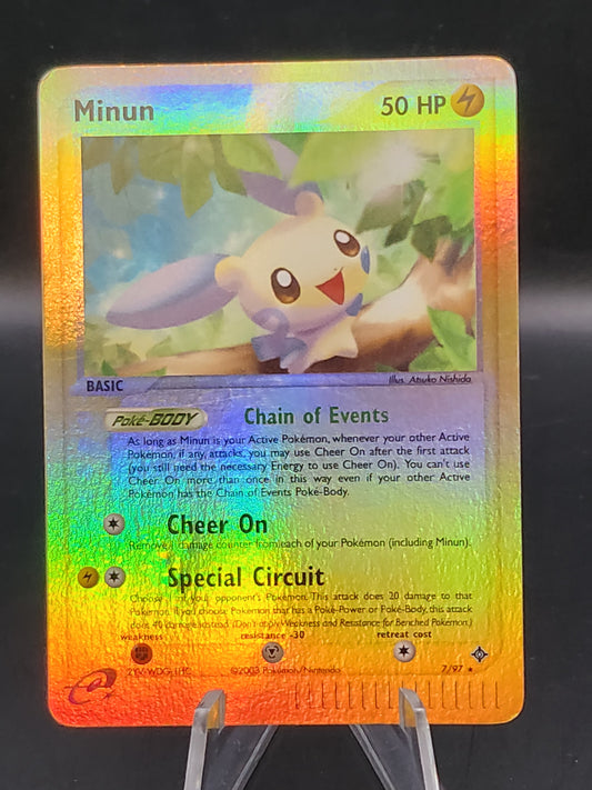 Pokémon TCG: 2003 Minun 7/97 EX: Dragon Reverse Holo