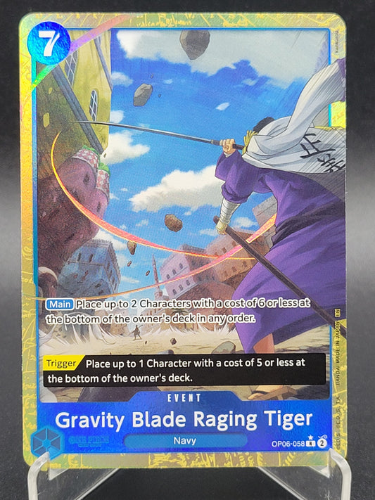 One Piece TCG: Gravity Blade Raging Tiger (Alternate Art) - Premium Booster -The Best- Vol. 2 (PRB-02)