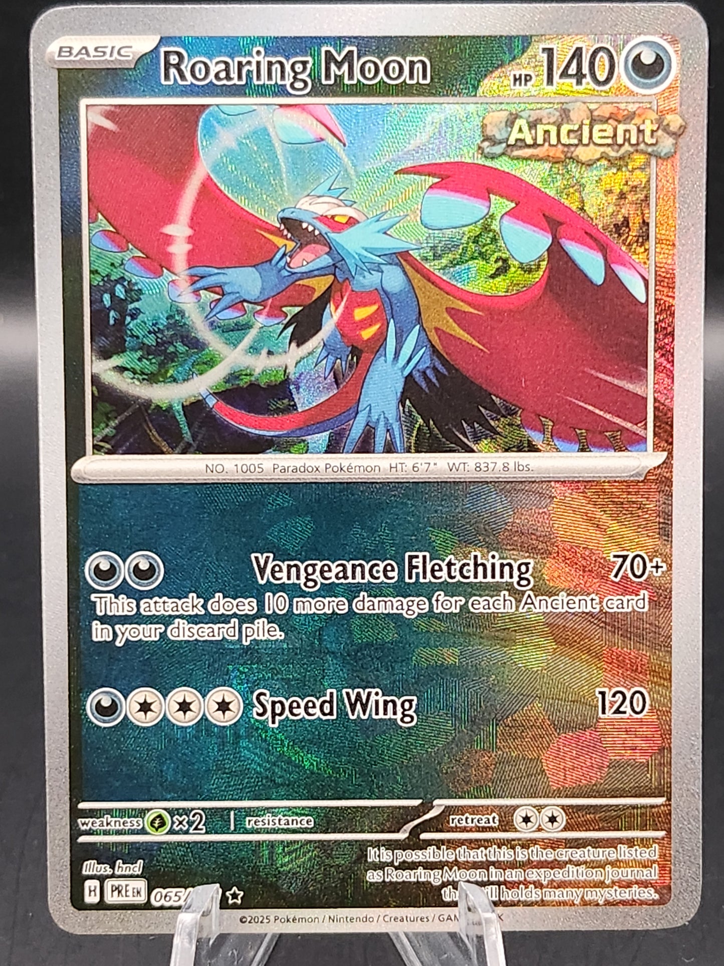 Pokémon TCG: 2025 Roaring Moon (Master Ball Pattern) 065/131 SV: Prismatic Evolutions
