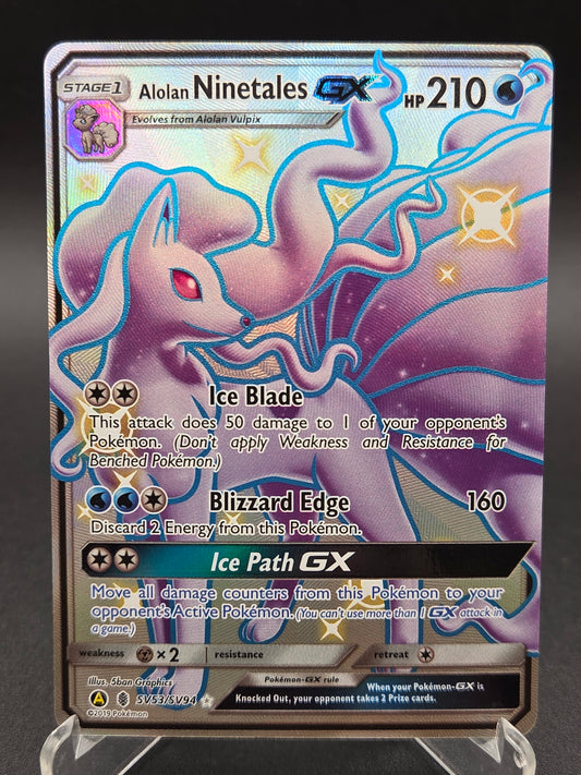 Pokémon TCG: 2019 Alolan Ninetales GX - SV53/SV94 - SM: Hidden Fates Shiny Vault