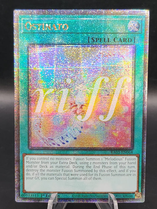 Yu-Gi-Oh! TCG: Ostinato - RA03-EN064 - Quarter Century Bonanza - Quarter Century Secret Rare